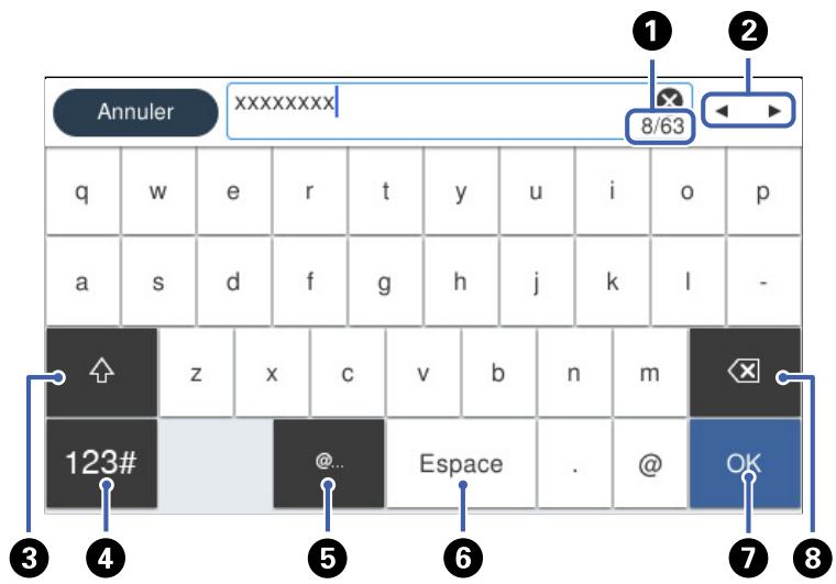EPSON SC-P700 - Entrée de caractères à l'écran ACL - 1