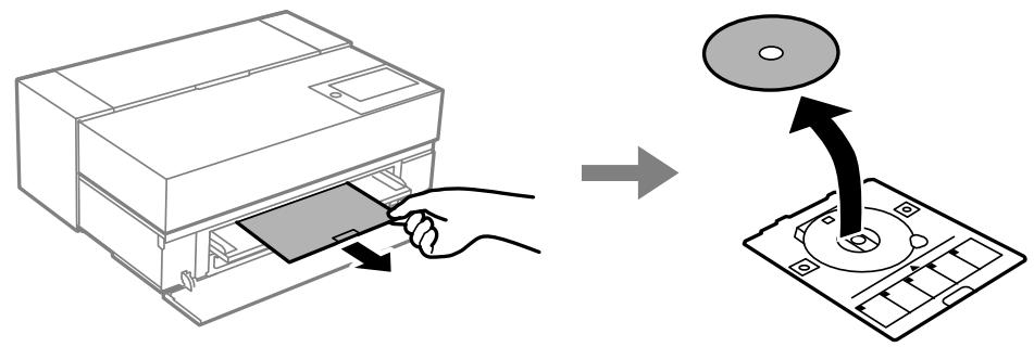 EPSON SC-P700 - Retrait d'un CD/DVD imprimé - 1