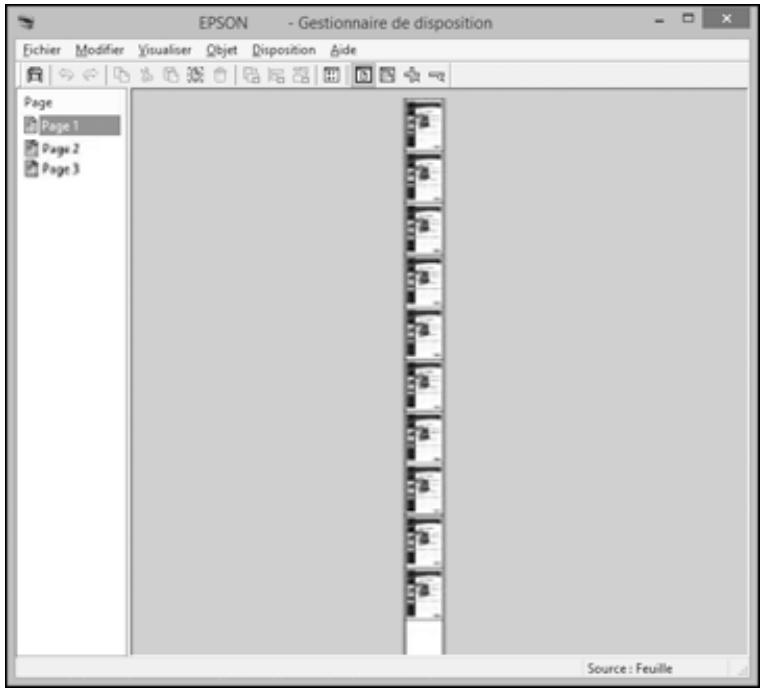 EPSON SC-P700 - Utilisation du Gestionnaire de disposition - Windows - 9
