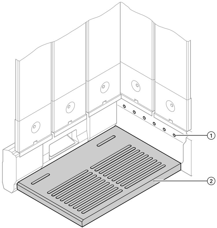 VIESSMANN VITOTROL 200 - Orifices d'admission d'air primaire, grille et déflecteur d'air secondaire - 1