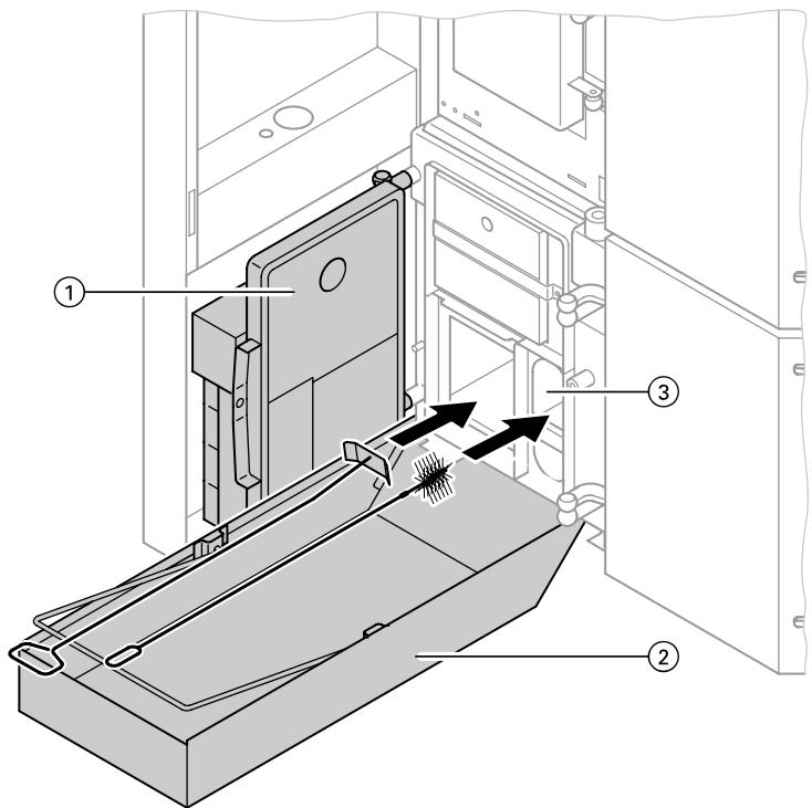VIESSMANN VITOTROL 200 - Cendrier et conduit d'admission d'air seconde - 1