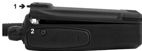 MIDLAND ALAN HP 450-2A - 4.3.a Removing/installing battery pack - 1
