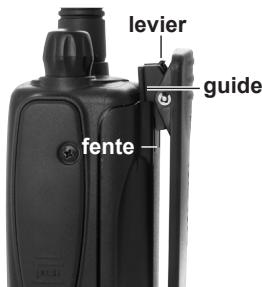 MIDLAND ALAN HP 450-2A - Fixer/retirrer le clip ceinture optionnel - 1