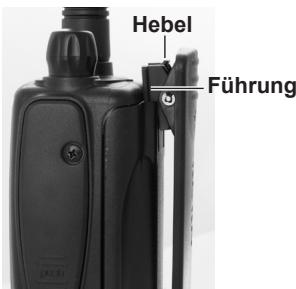 MIDLAND ALAN HP 450-2A - Anbringen oder Entferndes (optionalen) Gurtelclips - 1