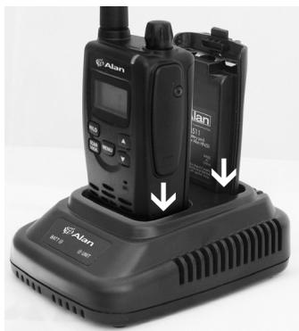 MIDLAND ALAN HP 450-2A - 4.4.a Recharging the radio with battery pack - 1