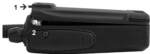 MIDLAND ALAN HP 450-2A - 4.3.a Insertimento/rimozione del pacco batteria - 1
