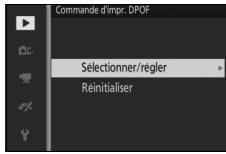 NIKON 1 S2 - Création d'une commande d'impression DPOF : réglage d'impression - 1