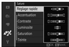 NIKON 1 S2 - Modifiez le picture control sélectionné. - 1