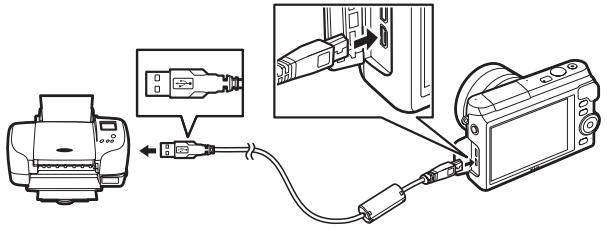 NIKON 1 S2 - Branchez le câble USB. - 1