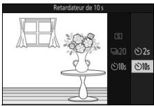 NIKON 1 S2 - Sélectionnez l'option de retardateur souhaitée. - 1