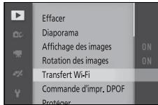 NIKON 1 S2 - Choisissez transfert wi-fi. - 1