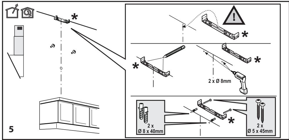 BEKO HCA92741B - Assembling the hood flue - 1