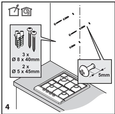 BEKO HCA92741B - Przygotowanie do montaquo okapu na scianie - 4