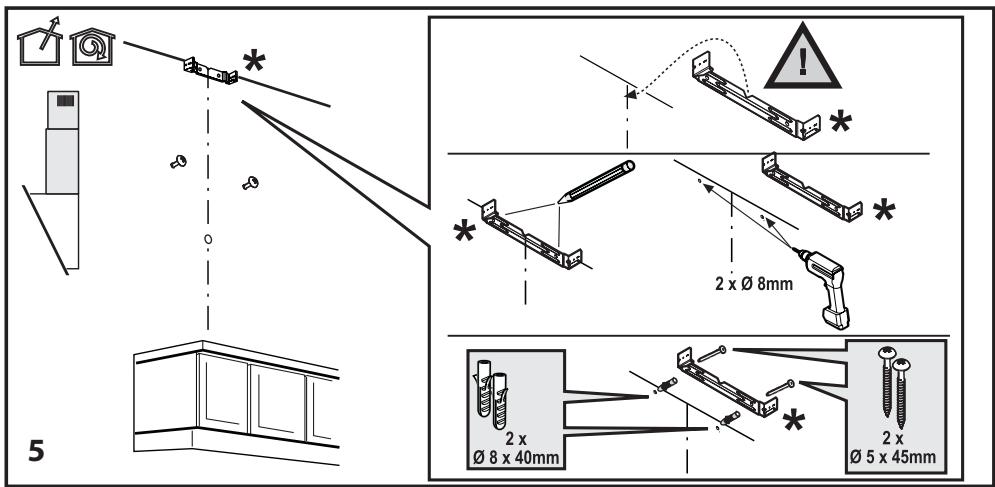 BEKO HCA92741B - Assemblage de la cheminée de la hotte - 1