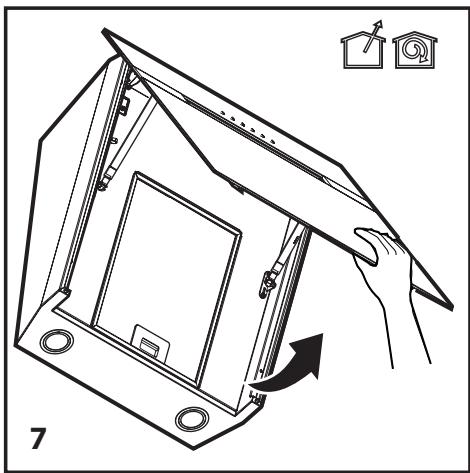 BEKO HCA92741B - Montagem do exaustor na parede - 1