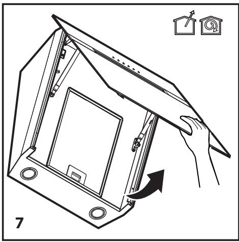 BEKO HCA92741B - Assembly of the Hood onto the Wall - 1