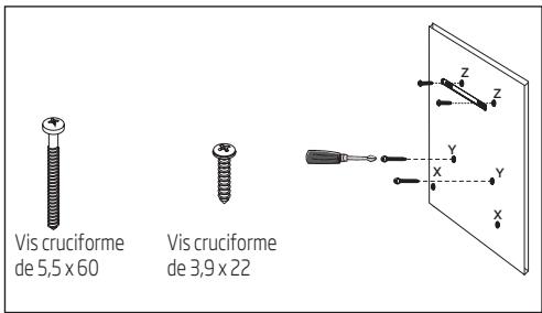 Vis cruciforme de 5,5 x 60 Vis cruciforme de 3,9 x 22
