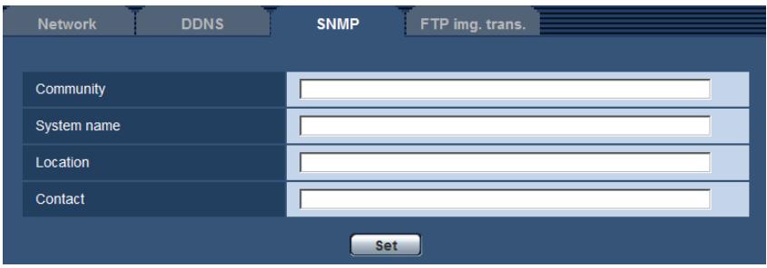 PANASONIC TC0964070-045CE - Configure the settings relating to SNMP [SNMP] - 1