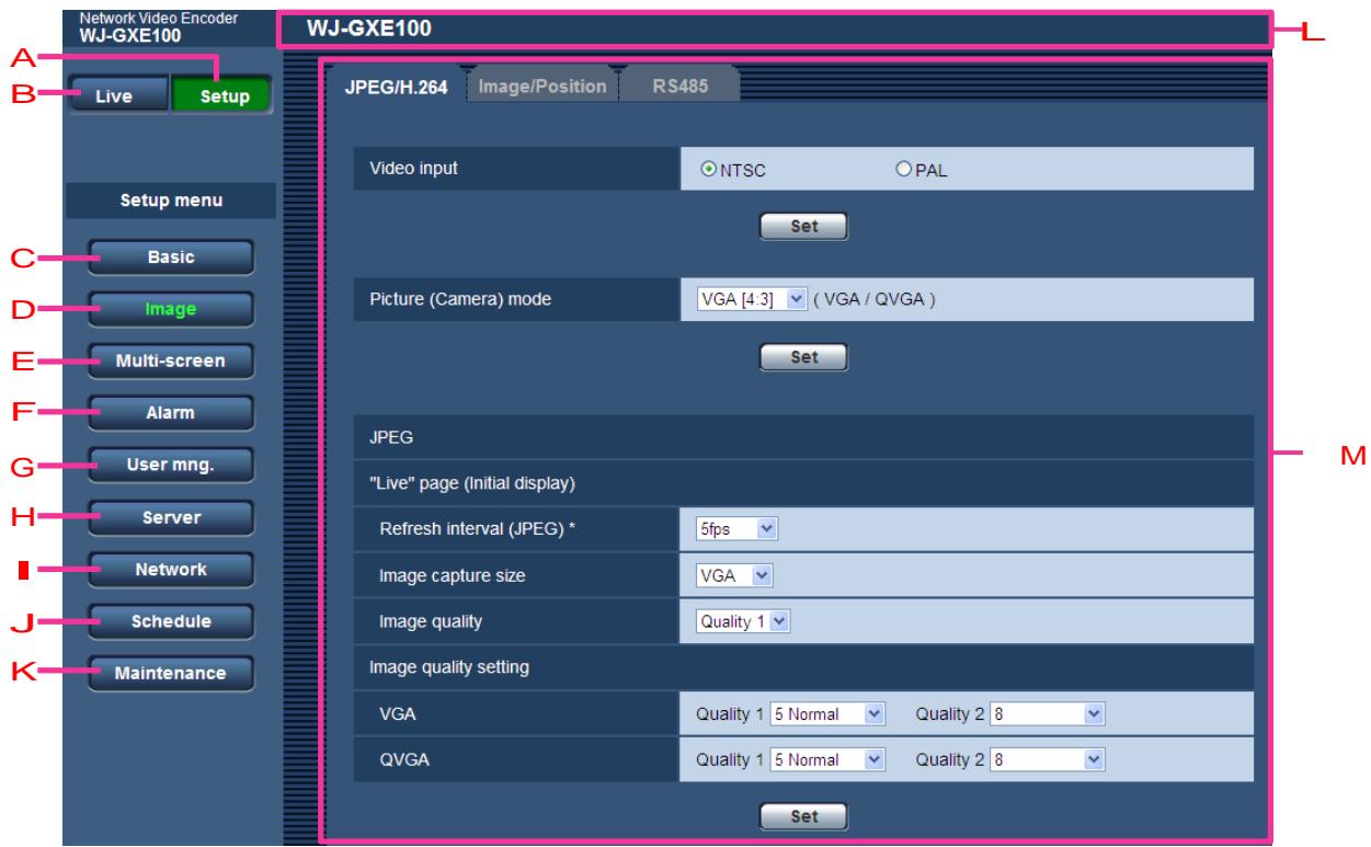 PANASONIC TC0964070-045CE - About the setup menu window - 1