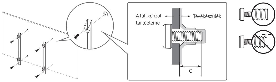 SAMSUNG 50MU6102KXXH - A tv-keszülék falra szerelése - 2