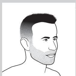 PHILIPS SATINELLE ADVANCED - Utilizar o acessório do estilizador de barba com pente - 4