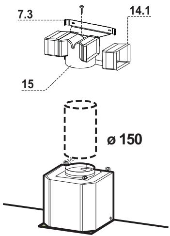 FRANKE FMY917XS - RECIRCULATION VERSION AIR OUTLET - 1