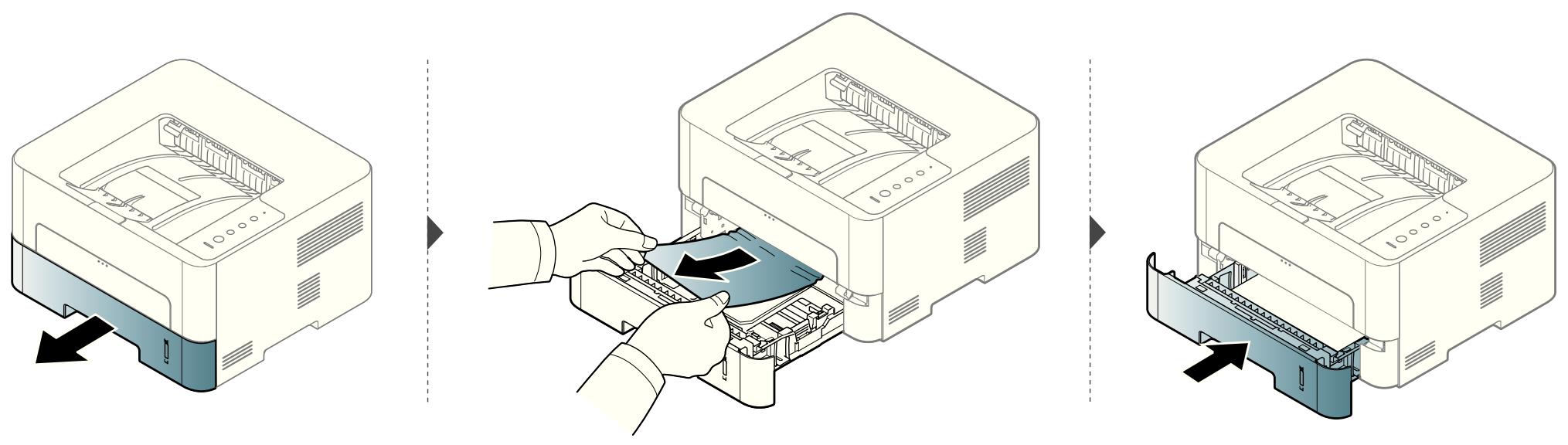 SAMSUNG SL-M2625 - Dans le bac 1 - 1