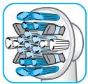 ORAL-B SMART 5 5000 DUO CROSSACTION + WHITE & CLEAN - Oral-B CrossAction® brush head - 2