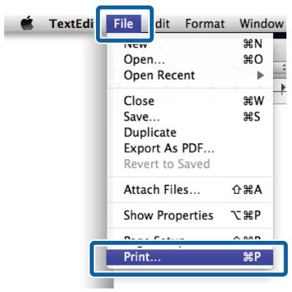EPSON SURECOLOR SC-T5200-PS - Méthodes d'impression de base (Mac OS X) - 1