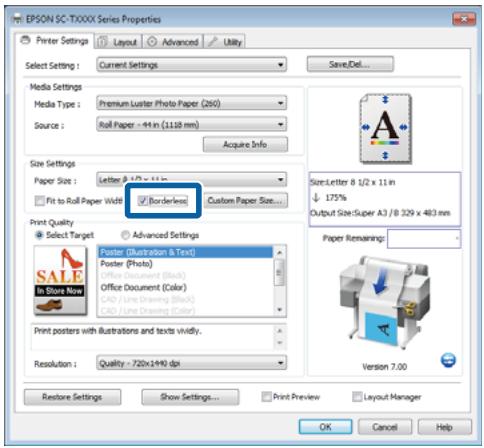 EPSON SURECOLOR SC-T5200-PS - Configuration des paramètres dans Windows - 2