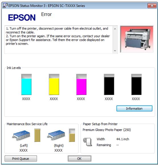 EPSON SURECOLOR SC-T5200-PS - Écran lors de l'impression - 2