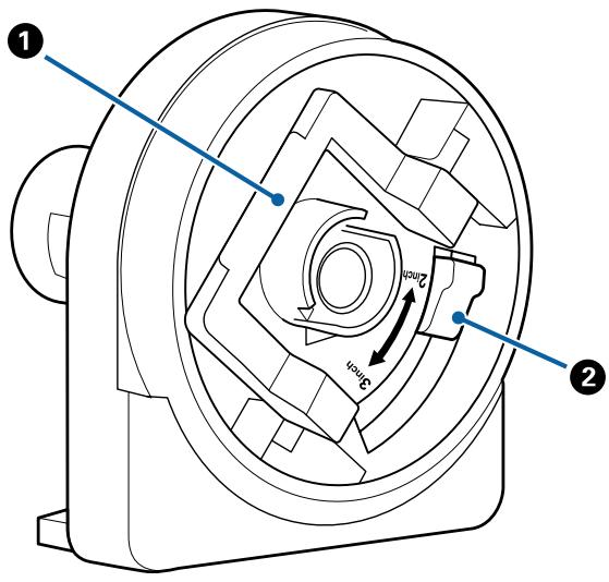 EPSON SURECOLOR SC-T5200-PS - Adaptateur de papier rouleau - 1
