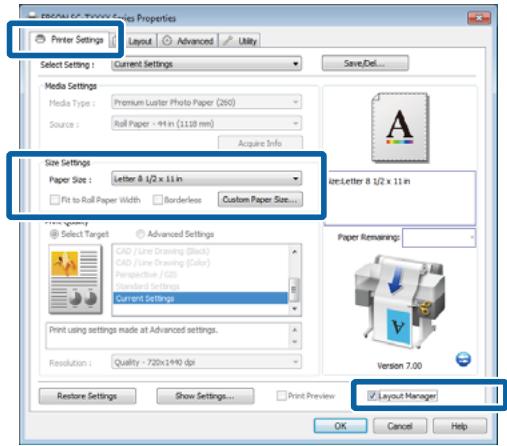 EPSON SURECOLOR SC-T5200-PS - Configuration des procédures pour l'impression - 1