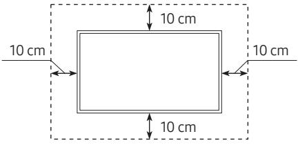 SAMSUNG QE55Q700T - QE65Q700T - Television ilmankierron takaaminen - 2