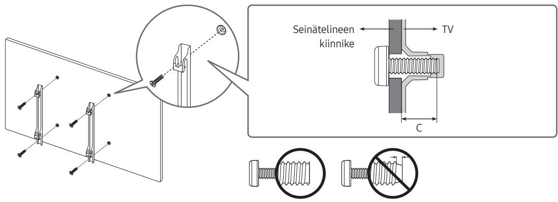SAMSUNG QE55Q700T - QE65Q700T - Television asentaminen seinälle - 2