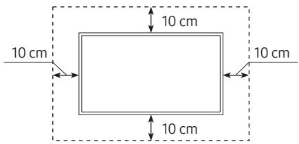 SAMSUNG QE55Q700T - QE65Q700T - Ventilación adecuada del televisor - 2