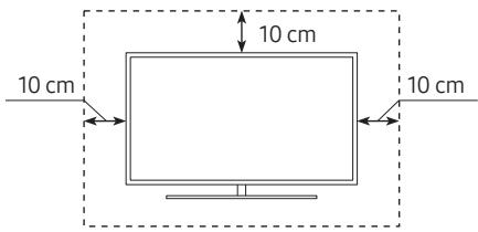 SAMSUNG QE55Q700T - QE65Q700T - Ventilation adaptée de votre téléviseur - 1