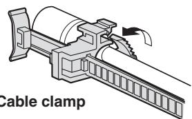 PANASONIC AW-HE38 - - How to secure the AC adaptor cable - 1