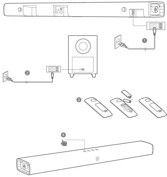 JBL BAR 5.1 - Branchement de la barre de son à d'autres apparèils - 3