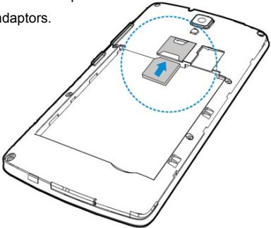 ZTE BLADE L5 PLUS - Inserting and Removing the SIM card - 1