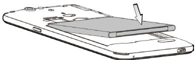 ZTE BLADE L5 PLUS - Inserting the battery - 1