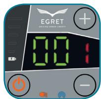 EGRET EIGHT V3 - ENTERING PASSWORD (Default: 555) - 7