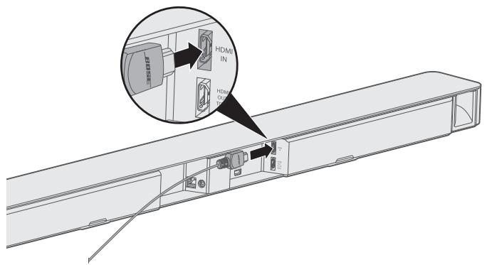 BOSE SOUNDTOUCH 300 - Raccordement d'une source à la barre de son - 1