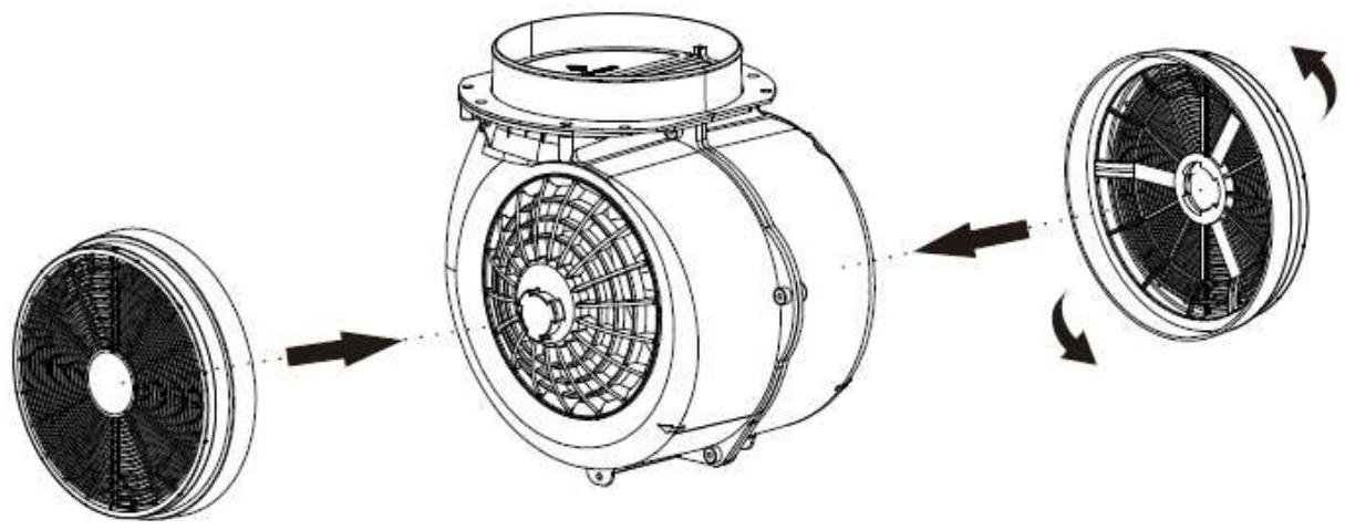 SCHNEIDER SCHT662AX - Installation et retrait du filtré à charbon ACTIF - 1