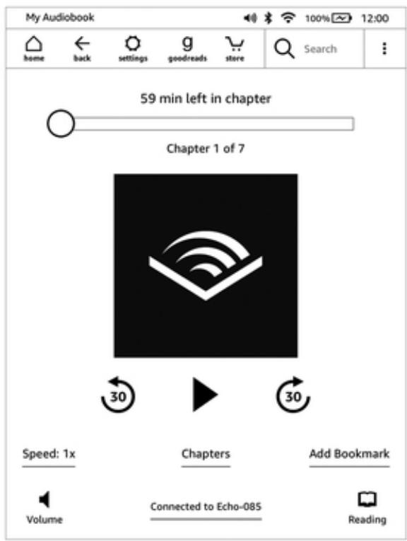 AMAZON KINDLE PAPERWHITE 3G - Using the Audible Player - 1