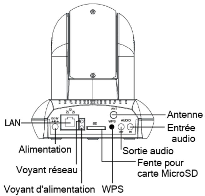 FOSCAM FI9821P - Panneau arrière : - 2