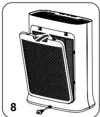 ROWENTA PURE AIR GENIUS PU3080 - DE FILTERS AFHALEN / OPNIEUW AANBRENGEN - 8