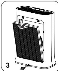 ROWENTA PURE AIR GENIUS PU3080 - RIMOZIONE E INSTALLAZIONE DEI FILTRI - 3