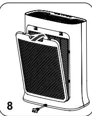 ROWENTA PURE AIR GENIUS PU3080 - RIMOZIONE E INSTALLAZIONE DEI FILTRI - 8