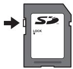 OLYMPUS E-M5 MKIII - Commutateur d'écriture protégée de la carte SD - 1